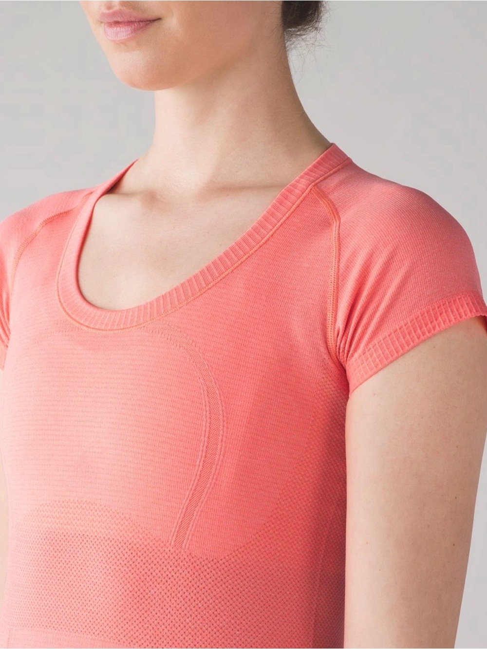 lululemon athletica Coral Scoop-Neck Short Sleeve Top